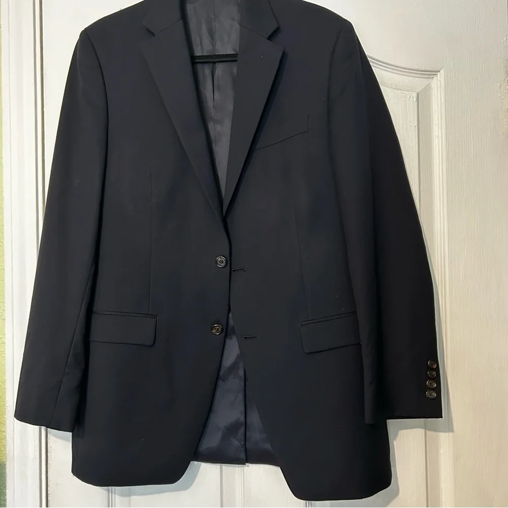 Ralph Ralph Lauren green Label Men's Navy Button Sports Coat/Blazer Size 39L - Picture 1 of 14